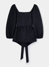 CECILE BLACK BLOUSE