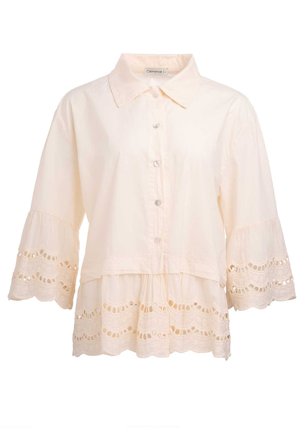 Blouse 13185 Cream