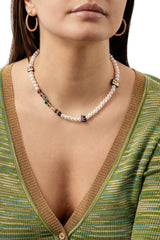 Necklace Basquiat Rainbow Pearl