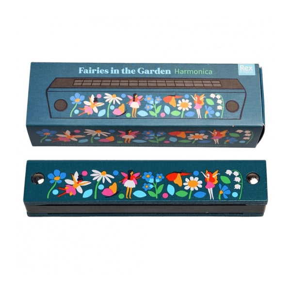 Children's wooden harmonica - Fairies in the Garden