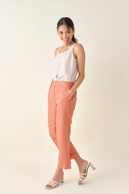 Convertible Crop Pant - Apricot