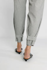 Convertible Crop Pant - Grey Herringbone (classic)
