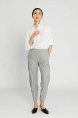 Convertible Crop Pant - Grey Herringbone (classic)