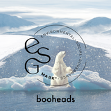 booheads - 4PK - 竹製電動牙刷頭 - 迷你版 - 白色 |與 Sonicare 兼容 |可生物降解 環保 可持續