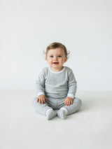 Toddler & Big Kid Cotton Knit PJ Set (Erawan Grey)