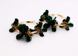 Floral Luxe Hoops – Gold Flower Hoop Earrings