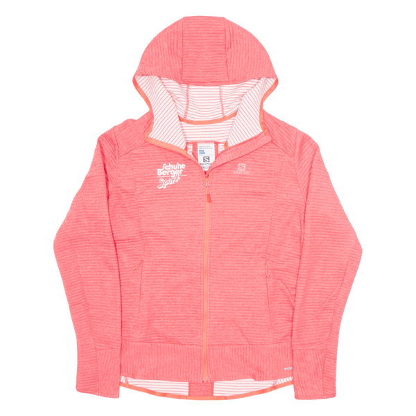 SALOMON Mens Track Jacket Pink Hooded L