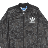 ADIDAS ORIGINALS Mens Track Jacket Grey Camouflage L