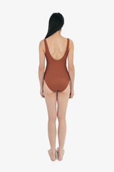 Gaia Twist Front Rib Swimsuit
