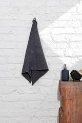 Waffle linen hand towel