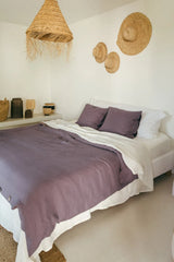 Linen bedding set in Dusty Lavender