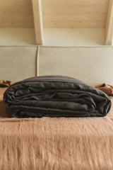 Linen duvet cover in Charcoal