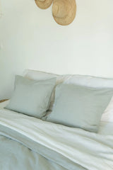 Linen bedding set in Sage Green