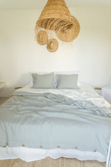 Linen duvet cover in Sage Green