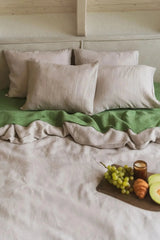 Linen bedding set in Cream