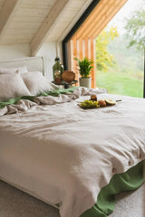 Linen duvet cover in Cream