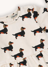 Girls long sleeve dress - Dachshund