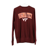 Virginia Tech Ka Knights Sweatshirt - Medium Burgundy Cotton Blend