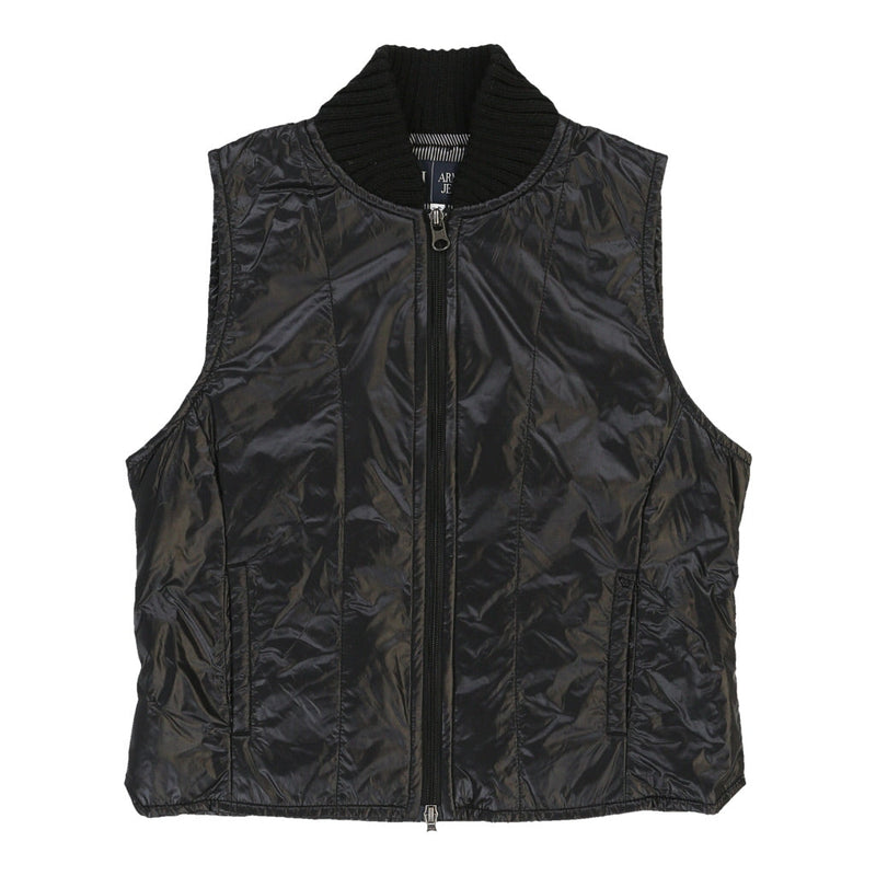 Armani Jeans Gilet - Small Black Polyester