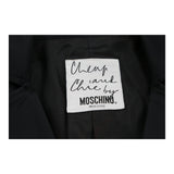 Cheap & Chic Moschino Blazer - Large Black Viscose Blend