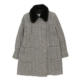 Dolce & Gabbana Trench Coat - Large Grey Wool Blend