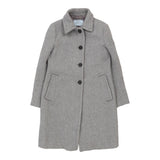 Prada Trench Coat - Large Grey Wool Blend