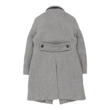 Prada Trench Coat - Large Grey Wool Blend