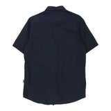 Moschino Short Sleeve Shirt - Medium Navy Cotton