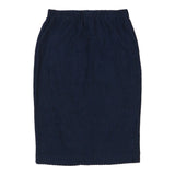 Emilio Pucci Midi Skirt - Medium Navy Polyester Blend