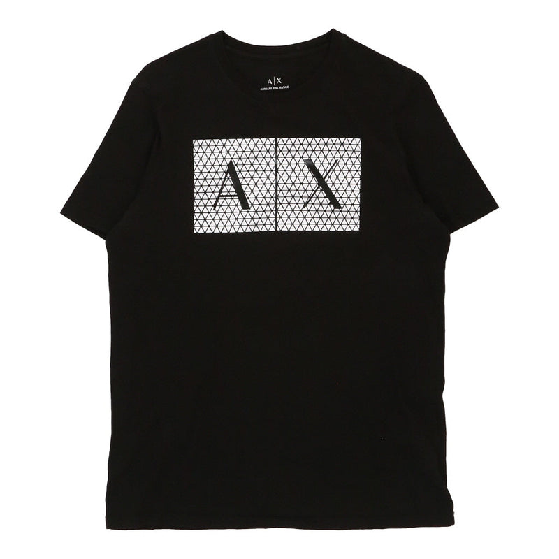 Armani Exchange Slim Fit T-Shirt - Small Black Cotton Blend