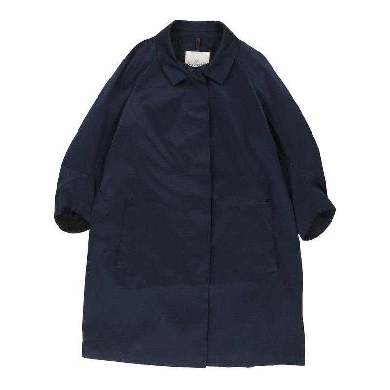 Moncler Trench Coat - XL Navy Polyester