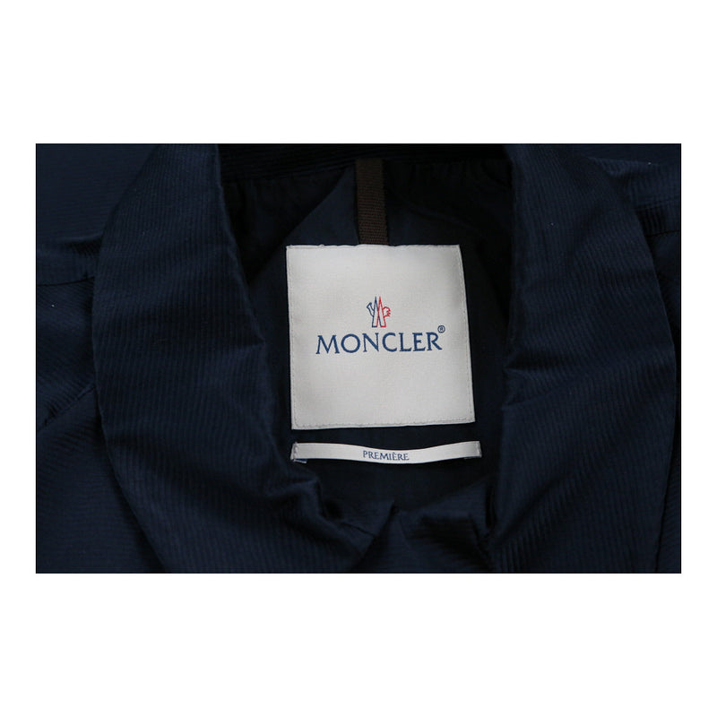 Moncler Trench Coat - XL Navy Polyester