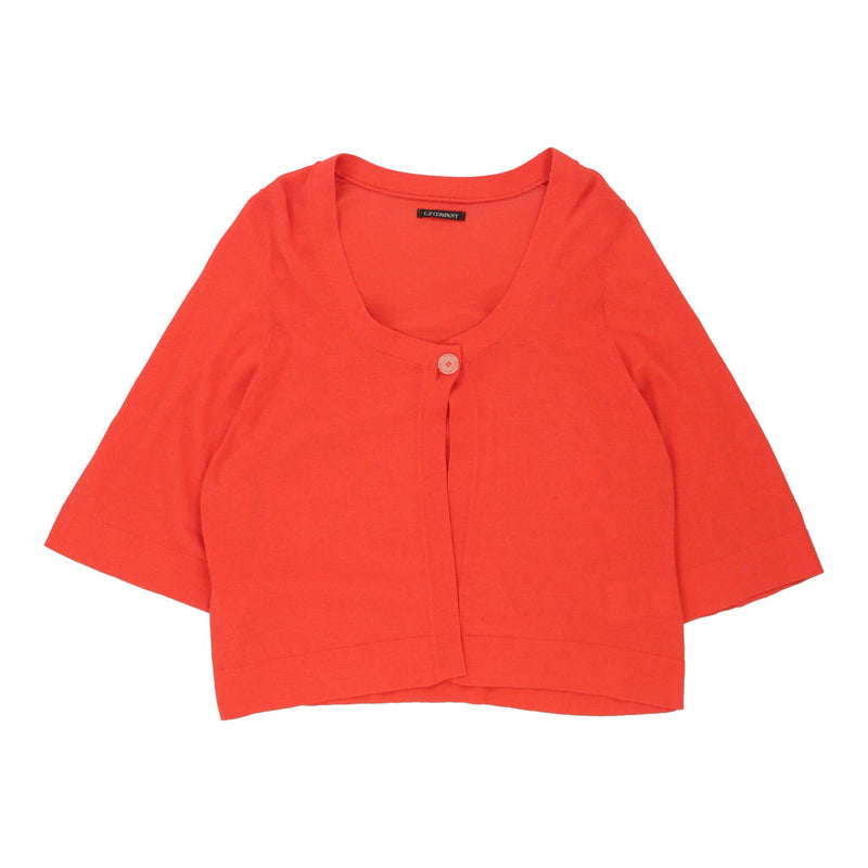 C.P. Company Cardigan - Medium Orange Cotton