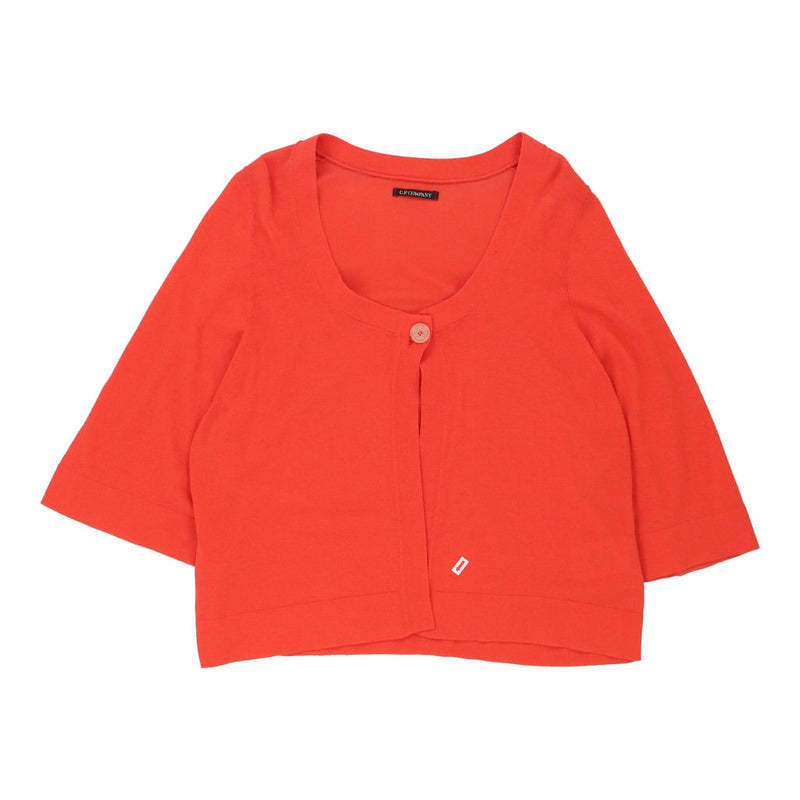 C.P. Company Cardigan - Medium Orange Cotton