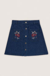 High Waisted Women's Denim Mini Skirt