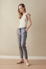 Drawstring Pant - Denim Chambray