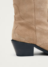 Liberty Suede Beige Leather Boots