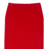 COS Womens Straight Skirt Red Midi Wool M