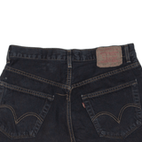 LEVI'S Cut Off 501 Womens Mini Skirt Black Short Denim M