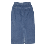 Vintage LEE Womens Straight Skirt Blue Midi 90s Denim M