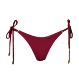 Elba Tie Side Bikini Bottom - Dark Red