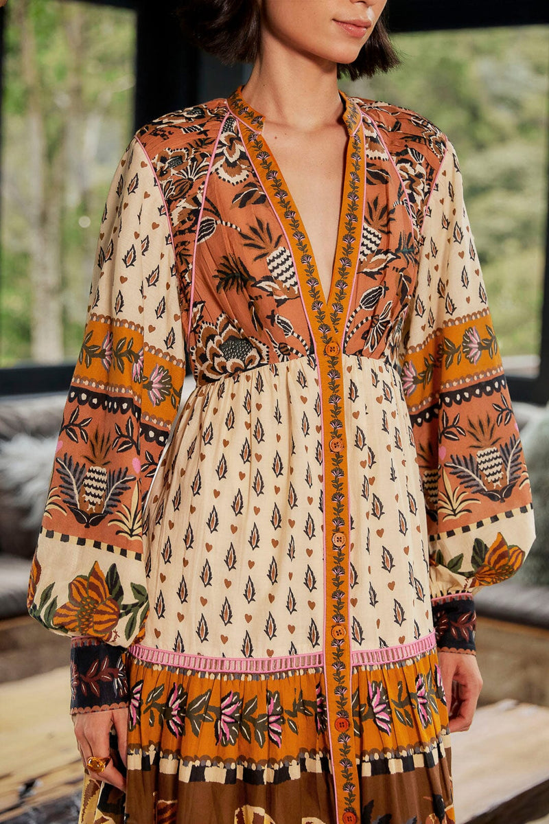 连衣裙 Ainika Floral B 312042 Ainika-Floral-米色