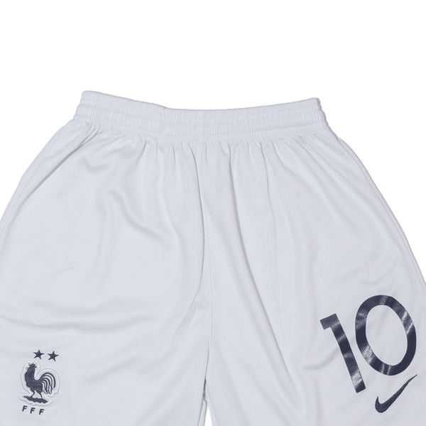 NIKE French Football Federation Mens Sports Shorts White Relaxed S W22