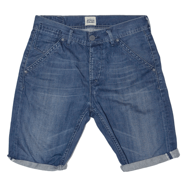 LEVI'S Roll Up Mens Denim Shorts Blue Relaxed M W32