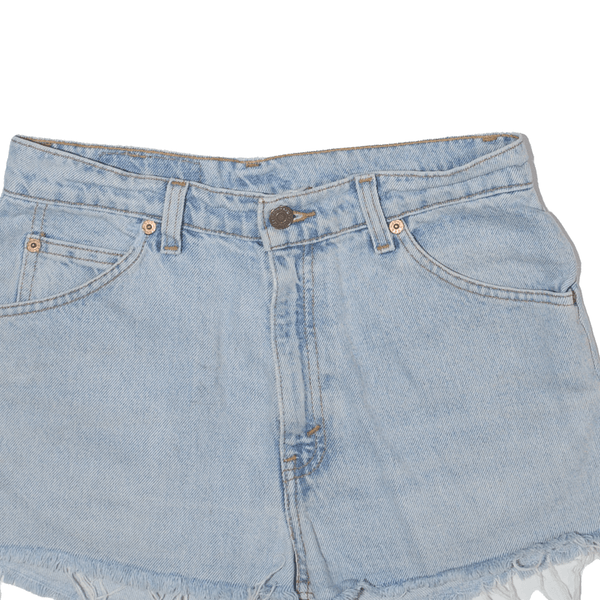 LEVI'S 912 Womens Denim Shorts Blue Slim 90s M W15