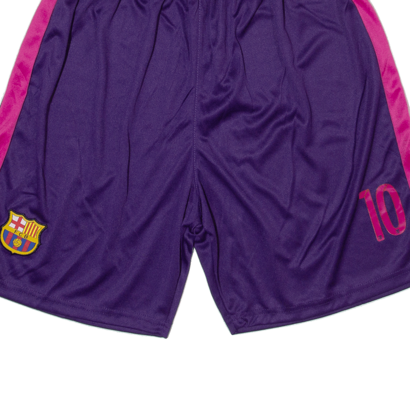 Fc Barcelona 10 Mens Sports Shorts Purple Relaxed M W26