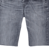 LEVI'S 572 Womens Denim Shorts Grey Slim S W28