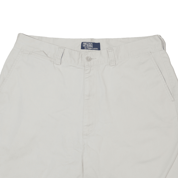 POLO RALPH LAUREN Philip Mens Chino Shorts Grey Relaxed L W35