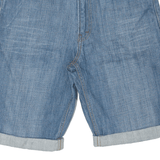 LEVI'S 569 Roll Up Womens Denim Shorts Blue Loose M W34