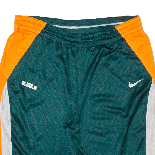 NIKE Mens Sports Shorts Green Relaxed L W38